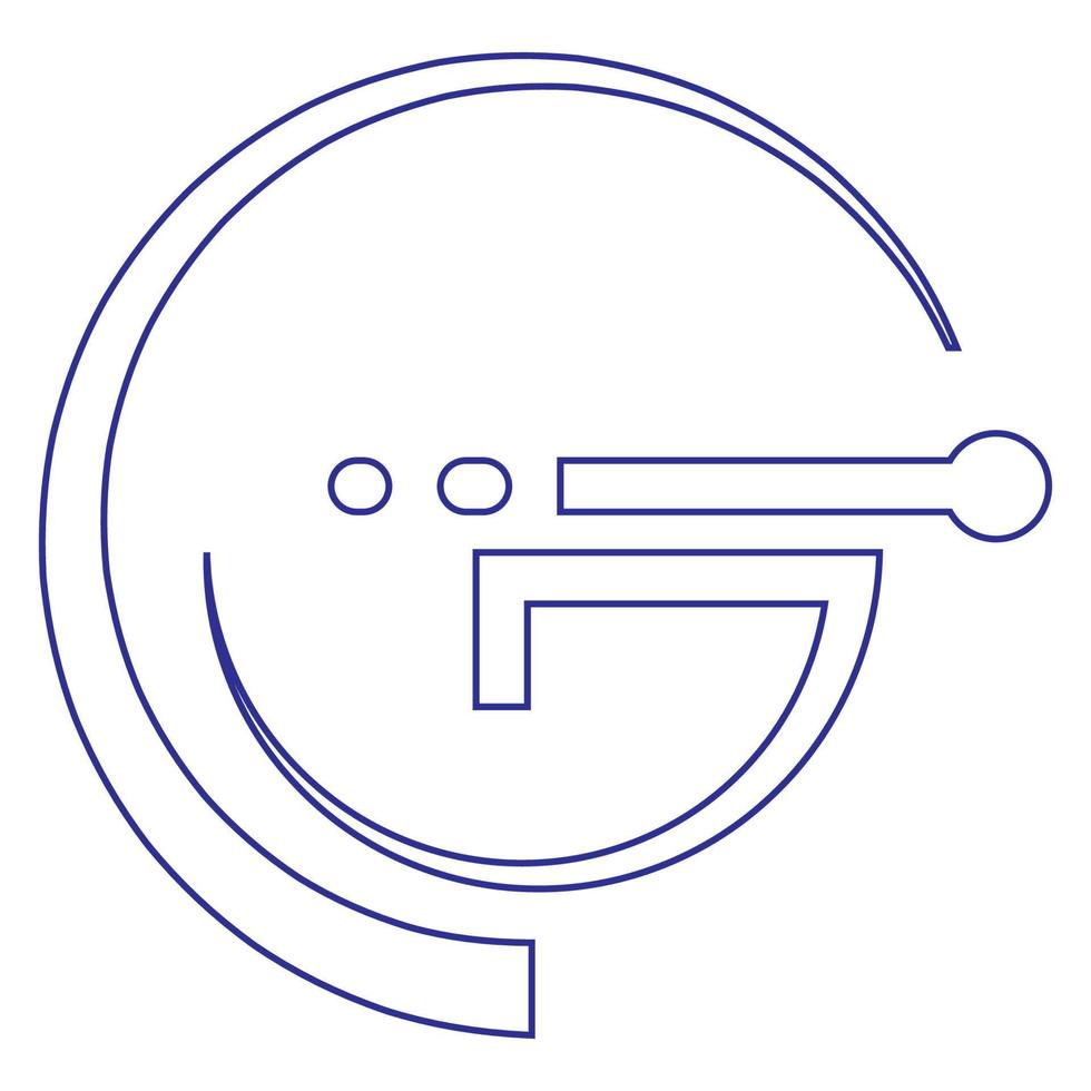 letter g icon illustration vector