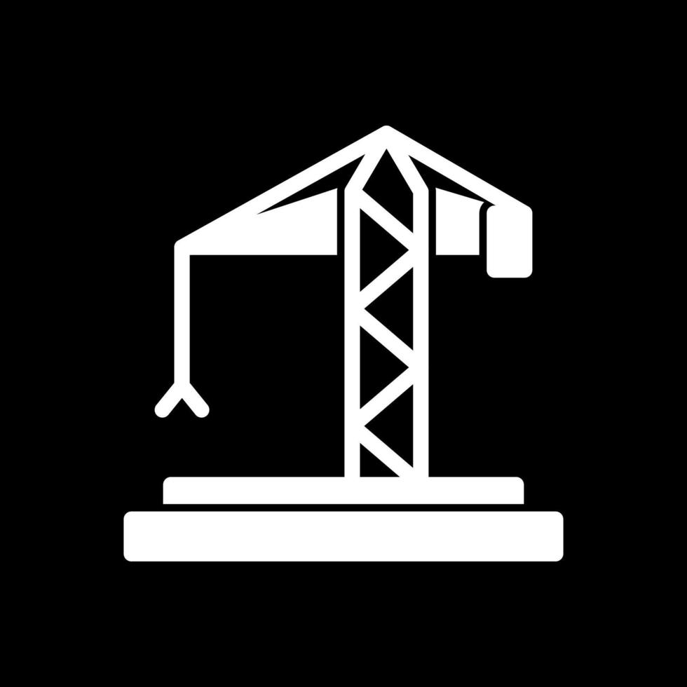Crane Vector Icon Design