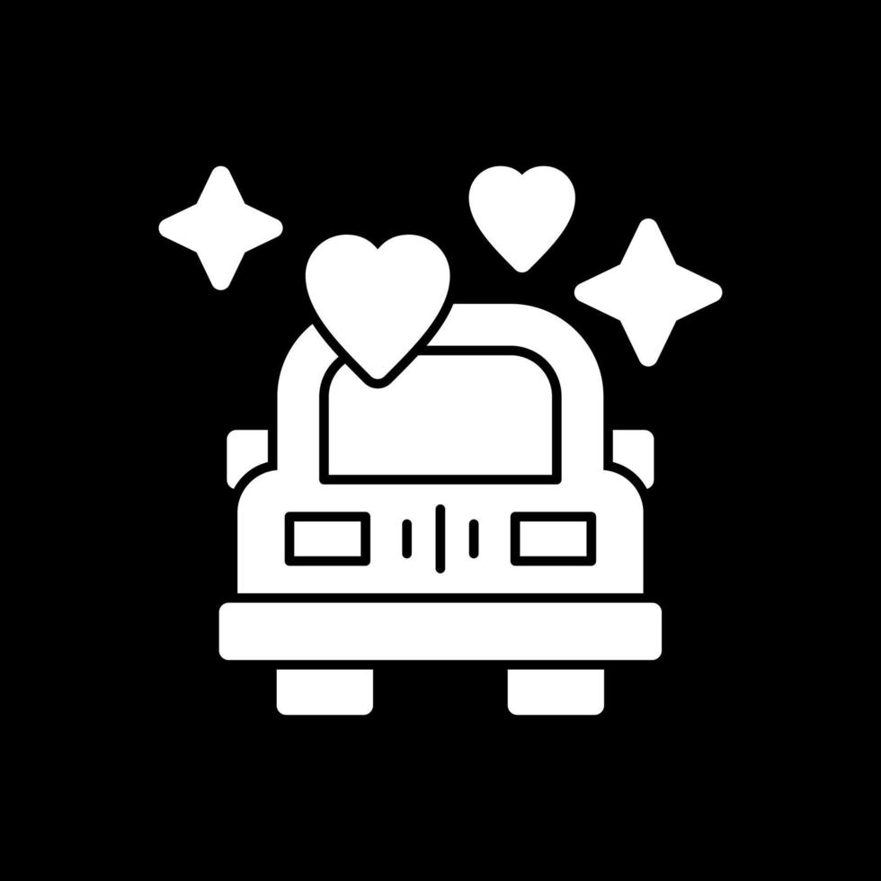 Wedding Car Vector Icon Design