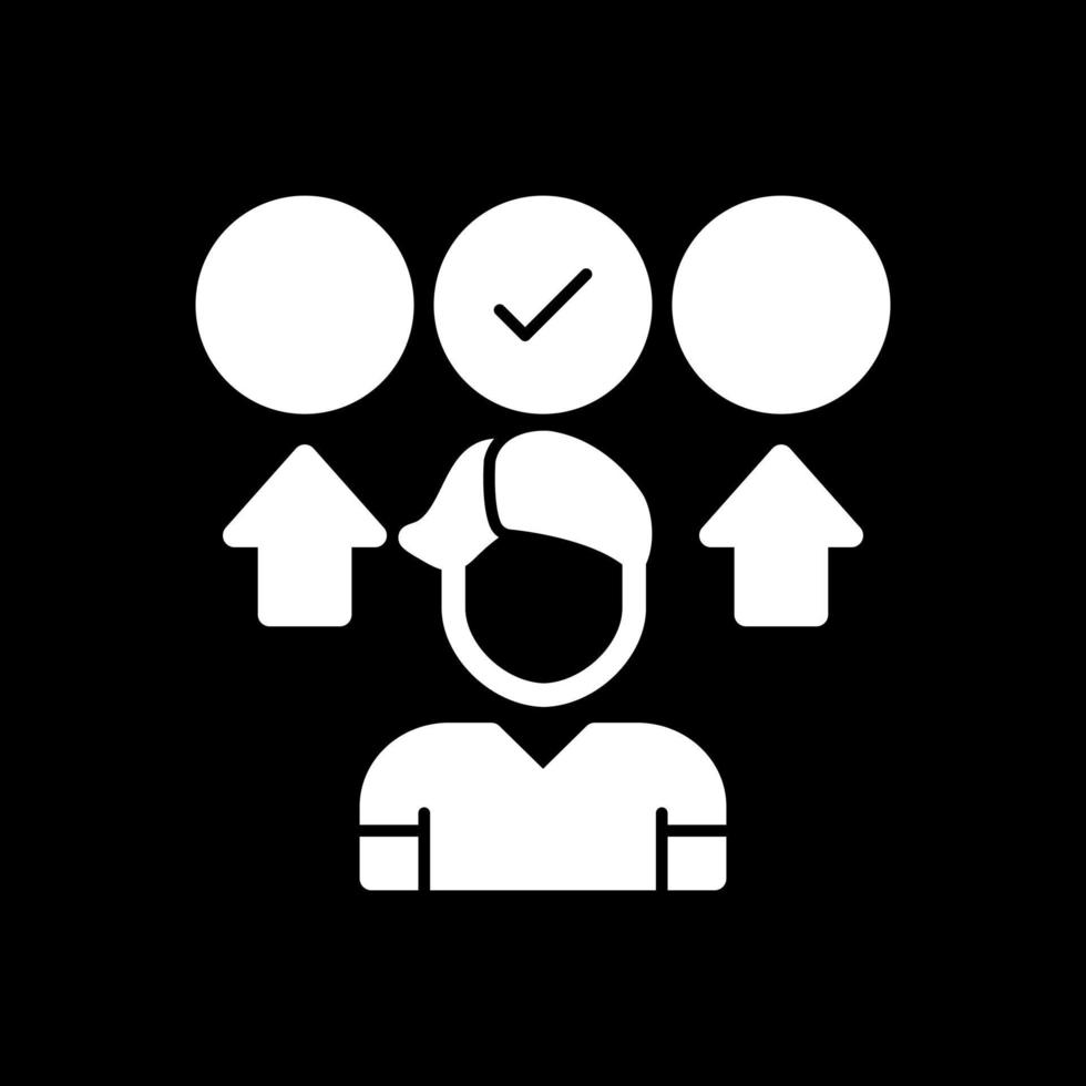 Decision Making Vector Icon Design
