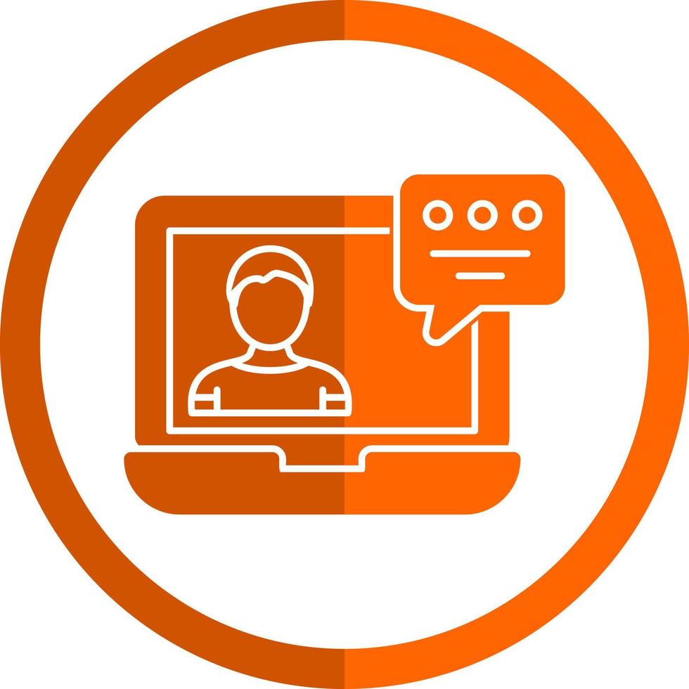 Video Conference Vector Icon Design