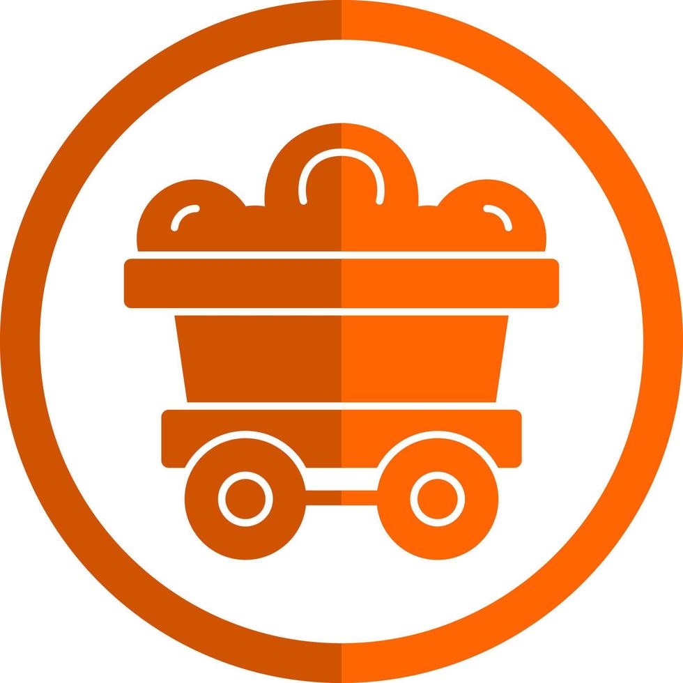 Mining Cart Vector Icon Design