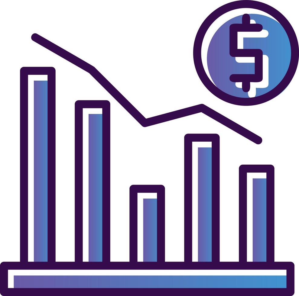 Recession Vector Icon Design