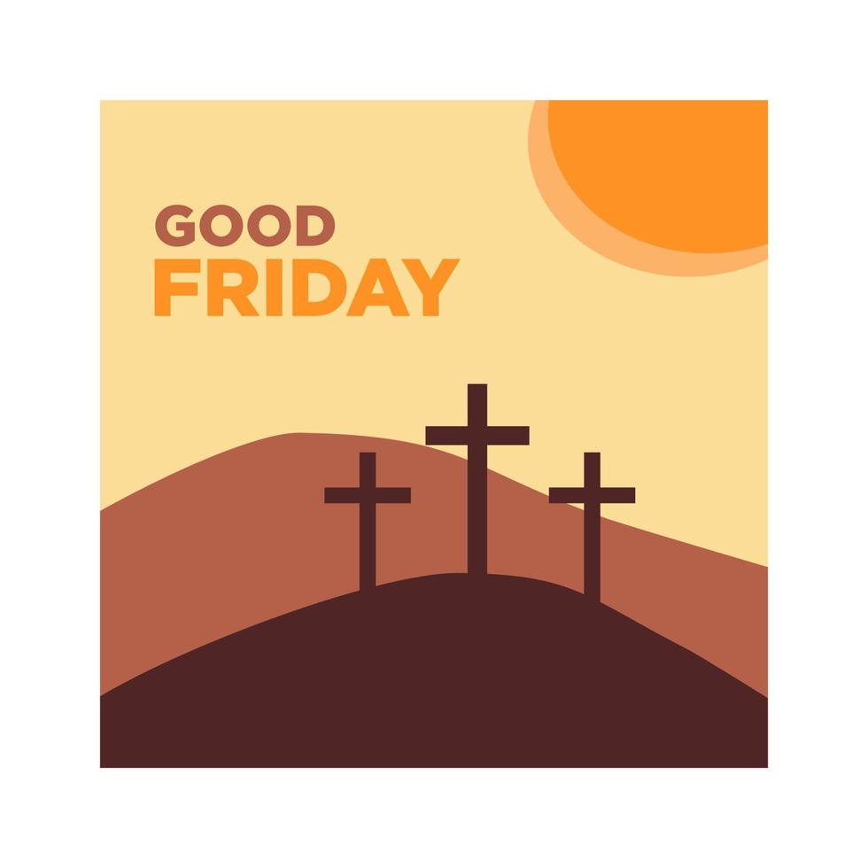 Good Friday Background Banner Illustration Vector