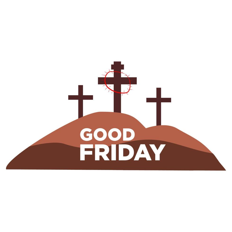 God Friday Icons illustration, cross icons vector