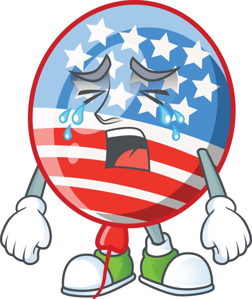 USA Stripes Balloon Icon Design vector