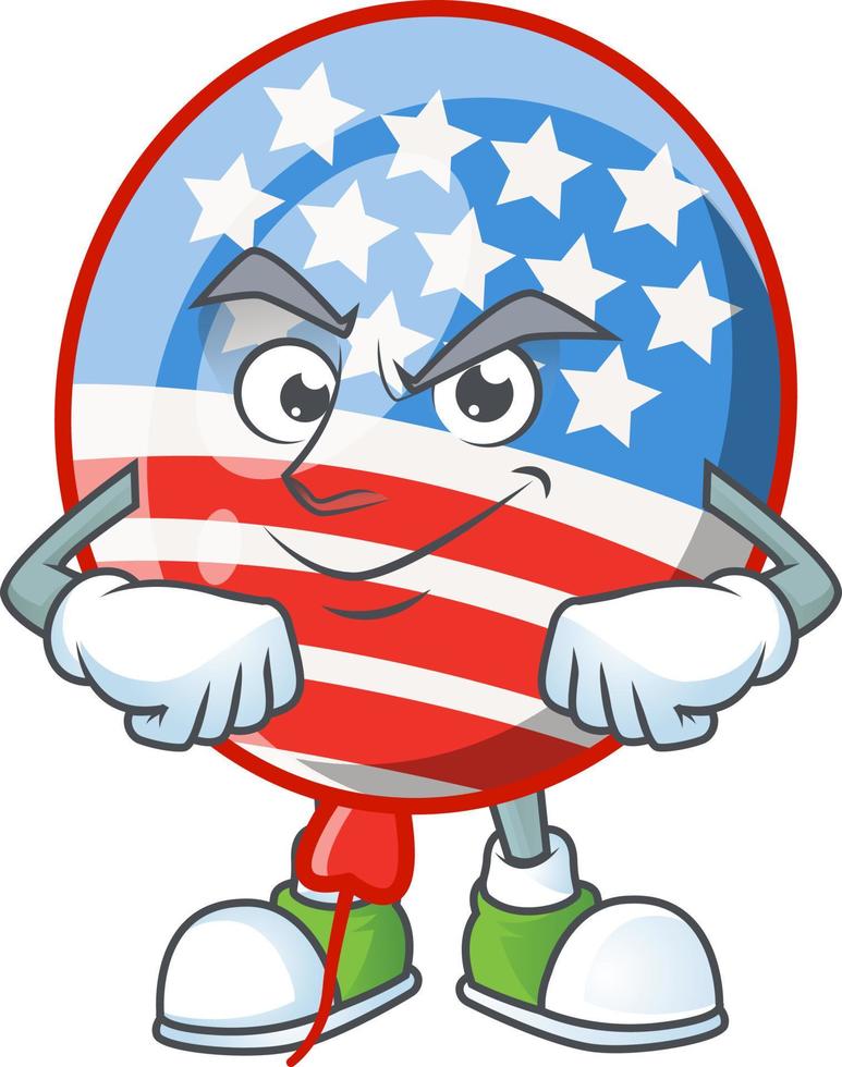 USA Stripes Balloon Icon Design vector