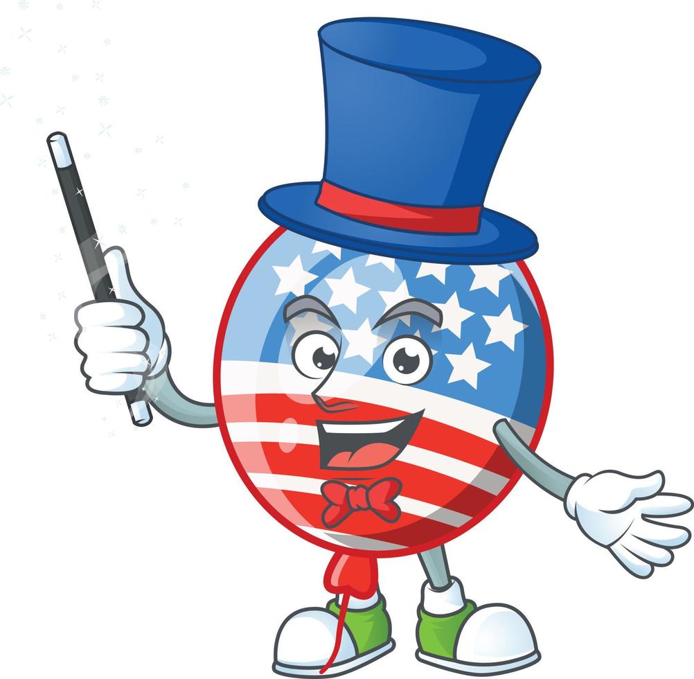 USA Stripes Balloon Icon Design vector