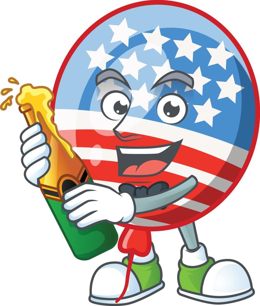 USA Stripes Balloon Icon Design vector