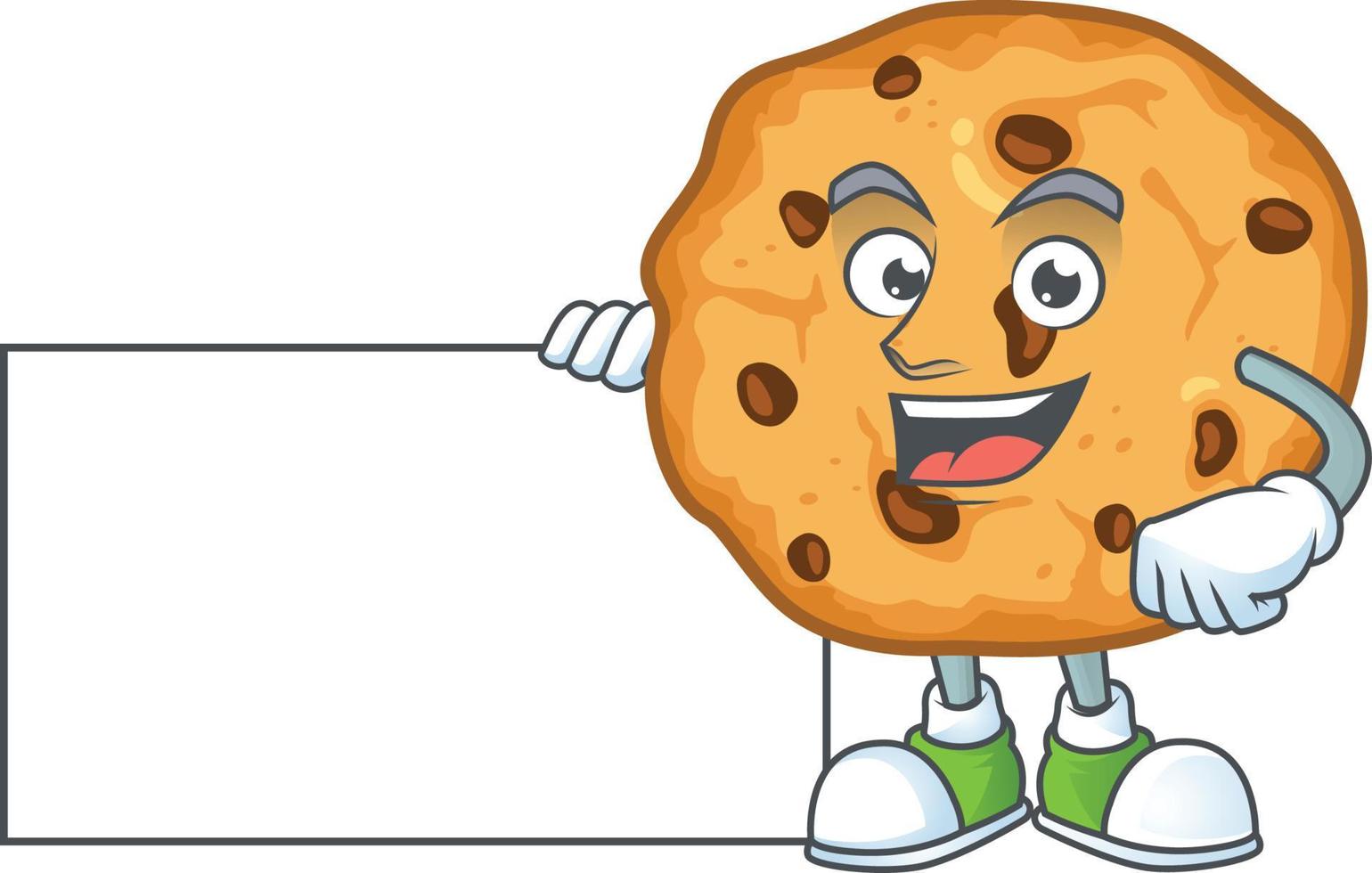 Chocolate Chips Cookies Icon Design vector