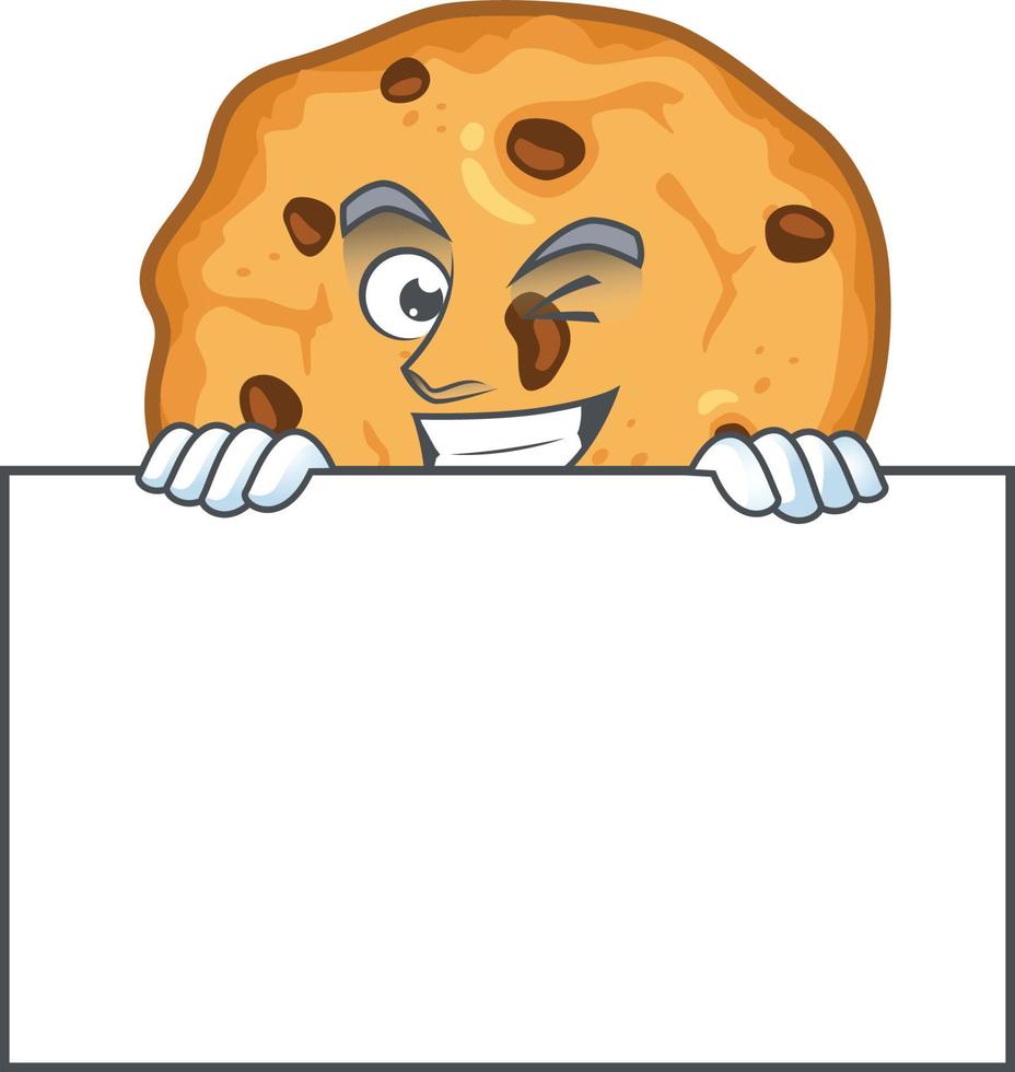 Chocolate Chips Cookies Icon Design vector