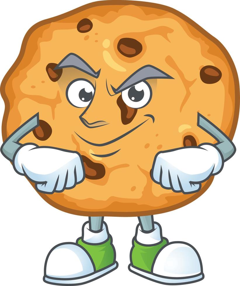 Chocolate Chips Cookies Icon Design vector