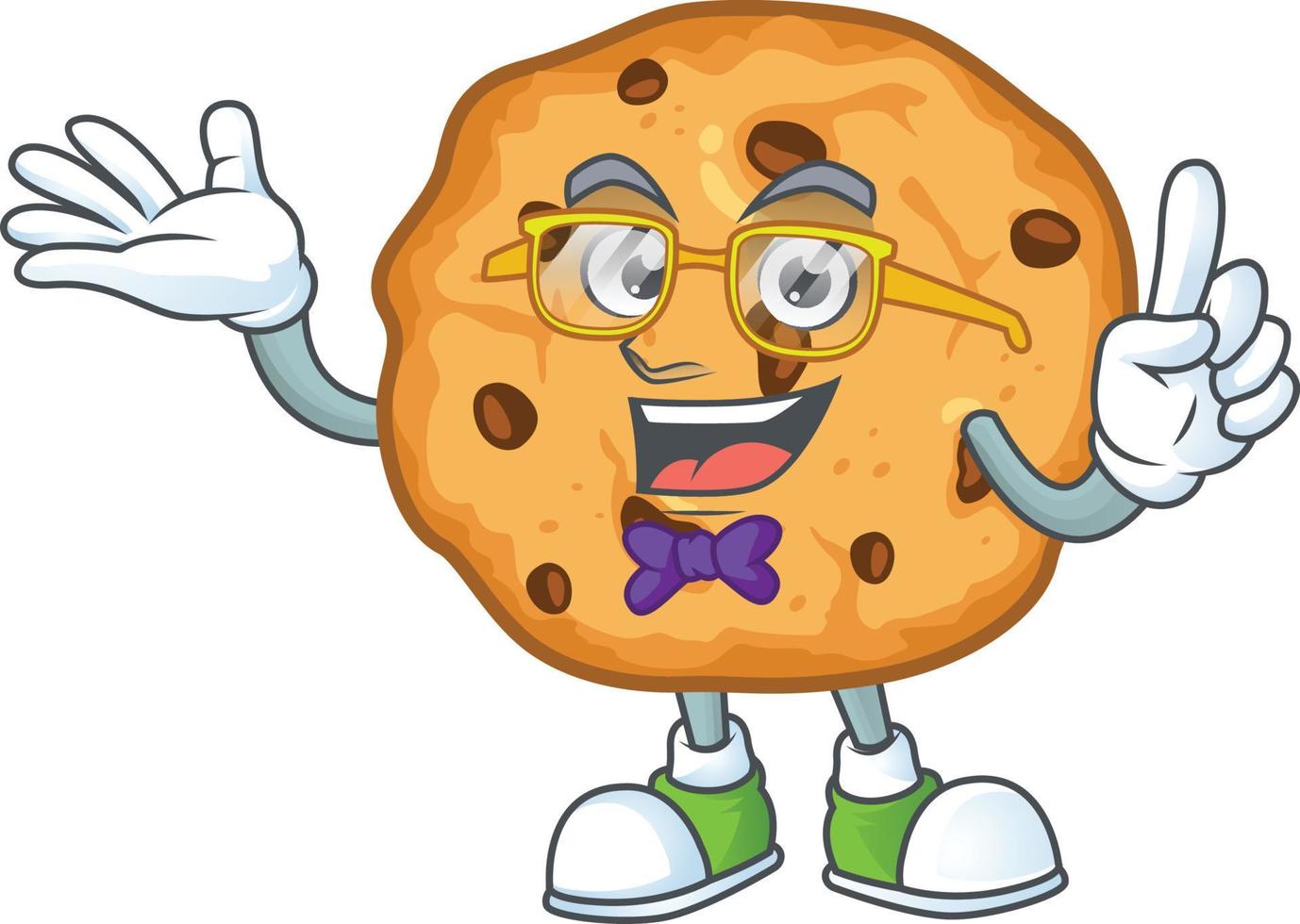 Chocolate Chips Cookies Icon Design vector