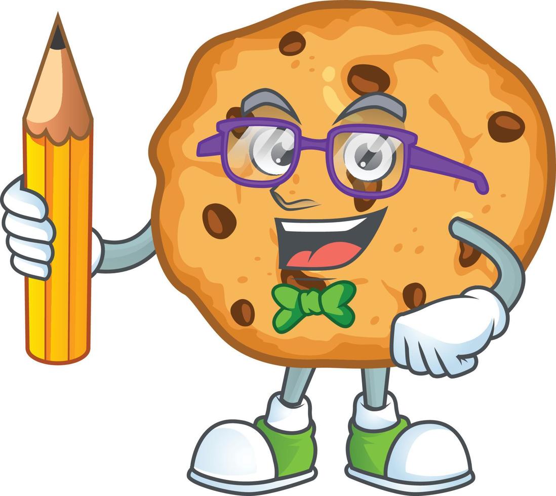 Chocolate Chips Cookies Icon Design vector