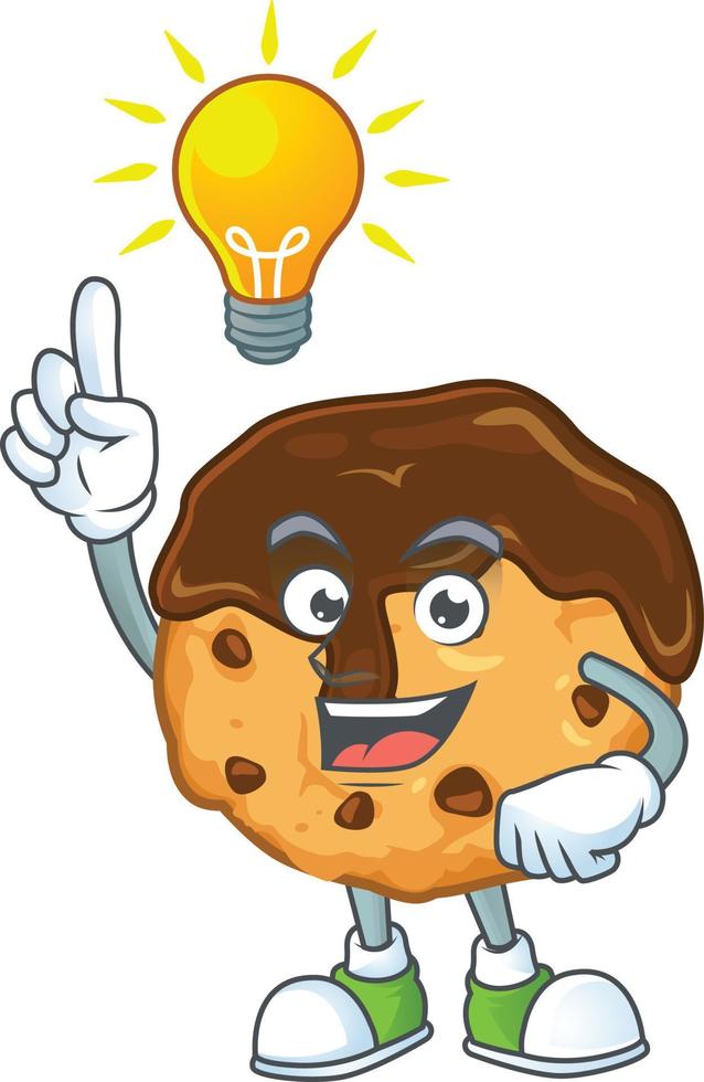 Chocolate Chips With Cream Icon Design vector