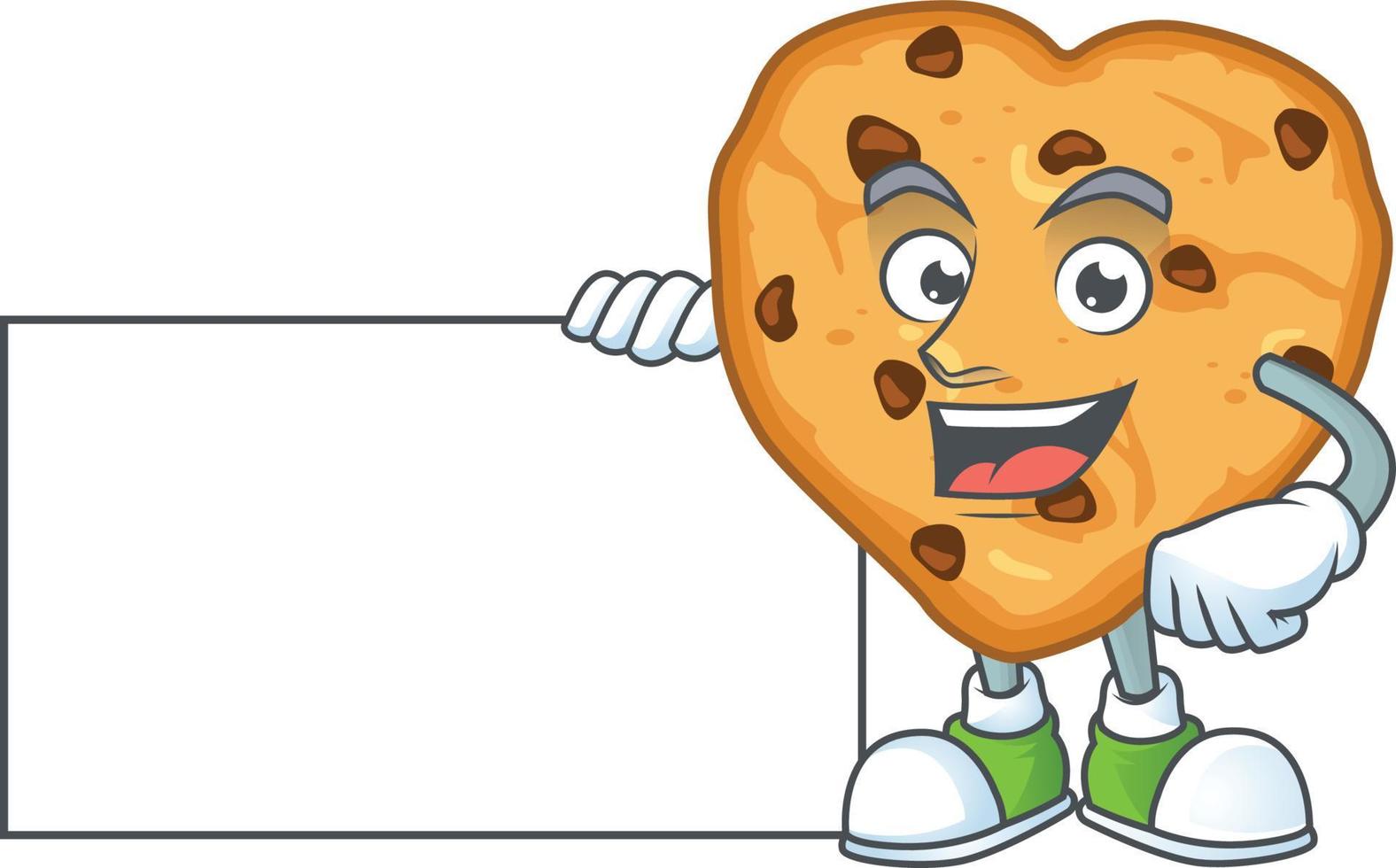 Chocolate Chips Love Icon Design vector