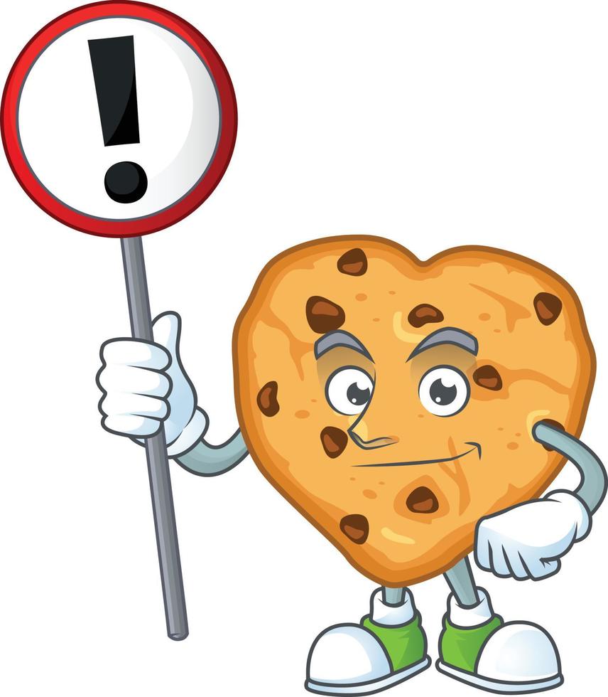 Chocolate Chips Love Icon Design vector