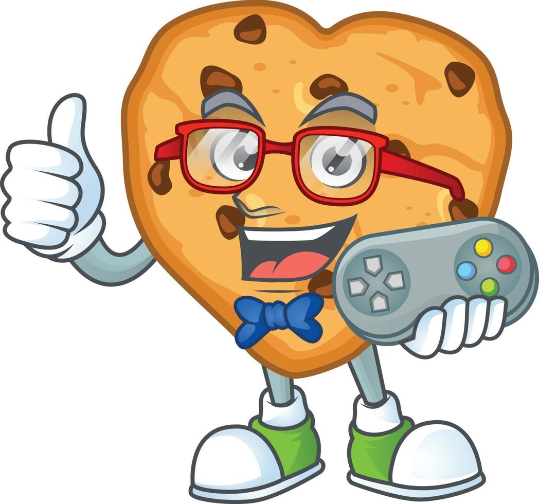 Chocolate Chips Love Icon Design vector