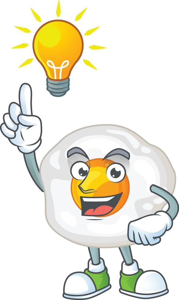 Fried Egg Icon Design vector