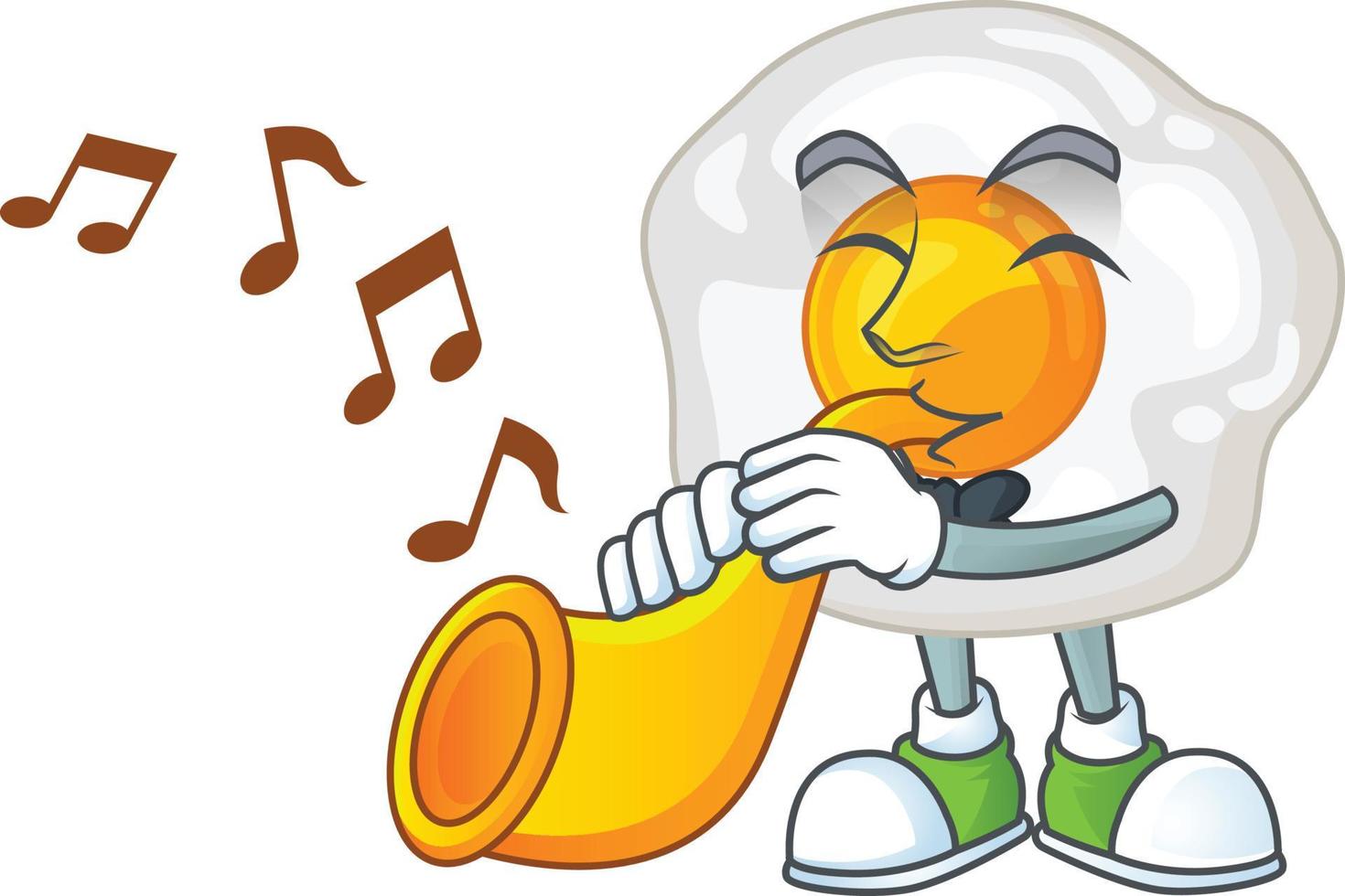 Fried Egg Icon Design vector