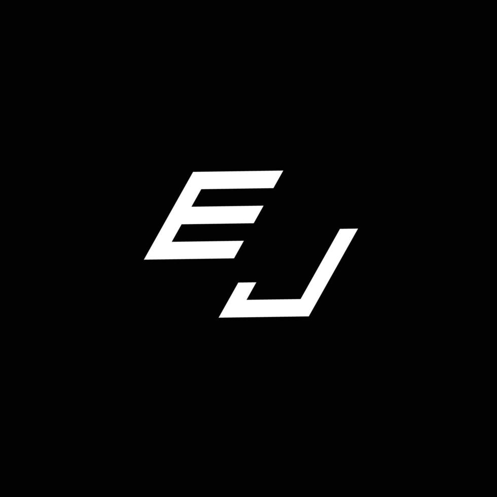 ej logo monograma con arriba a abajo estilo moderno diseño modelo vector