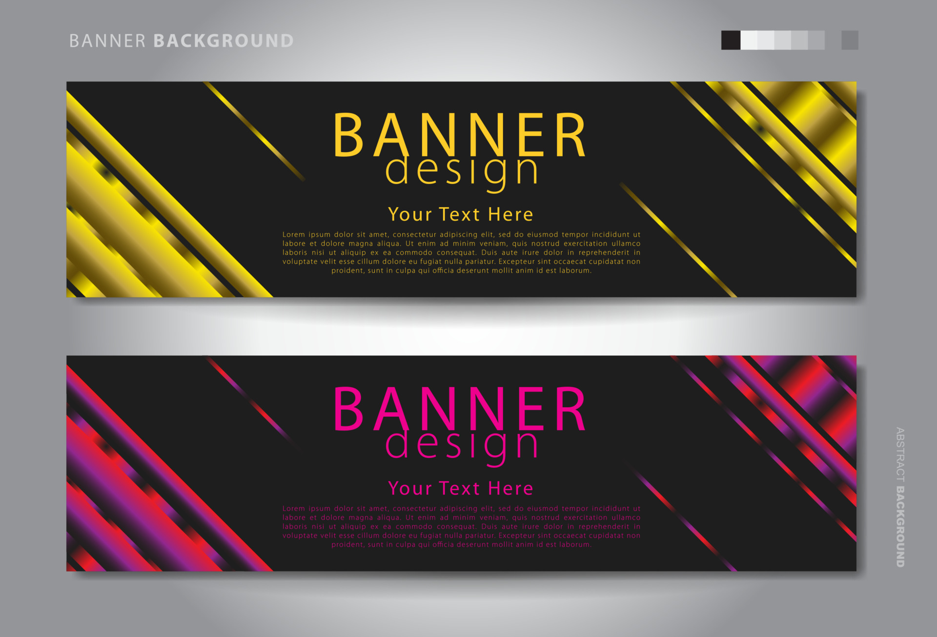 abstract banner design. Vector shaped background. Modern Graphic