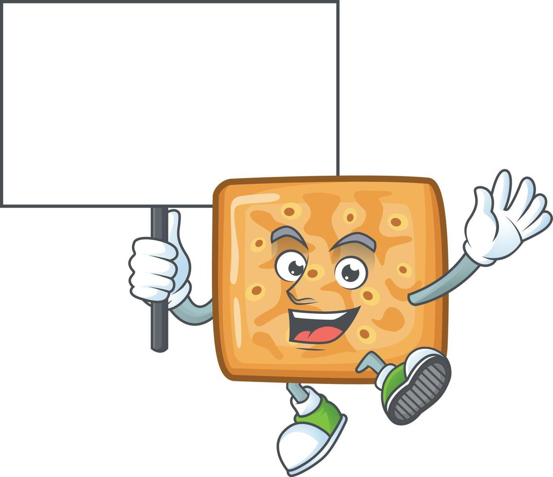 A cartoon character of crackers vector