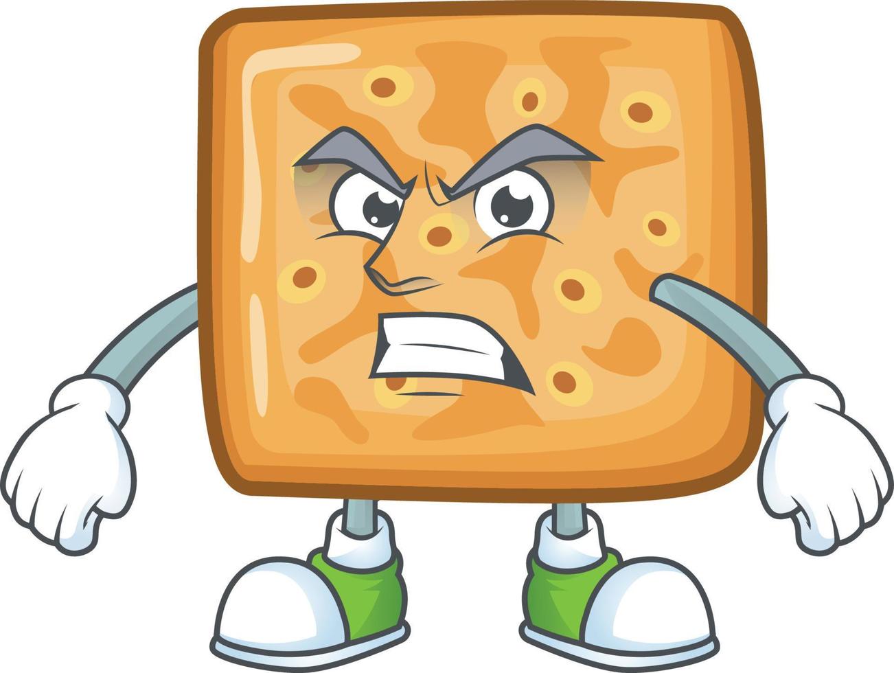 A cartoon character of crackers vector
