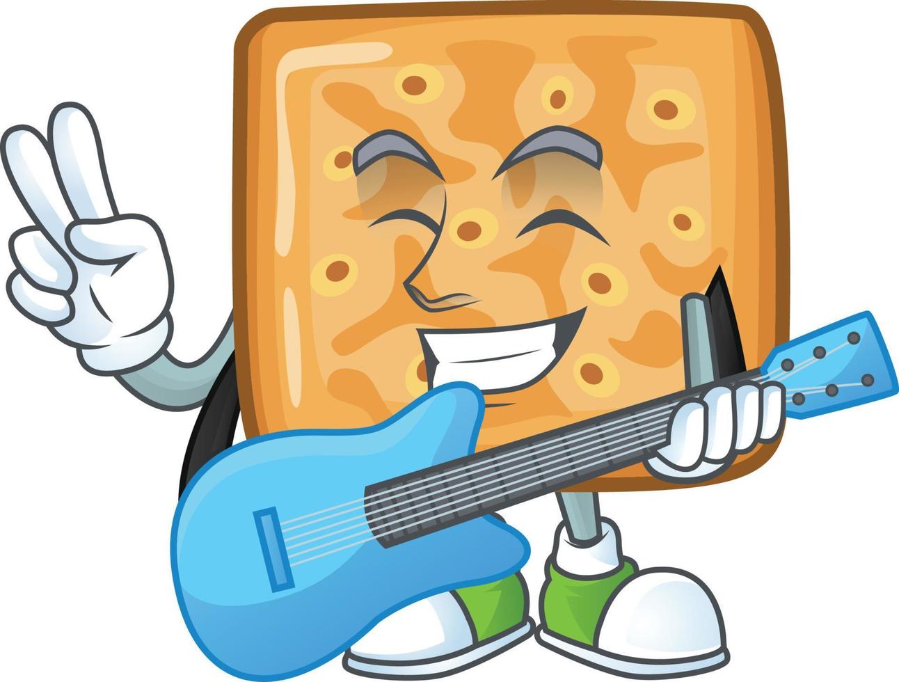 A cartoon character of crackers vector