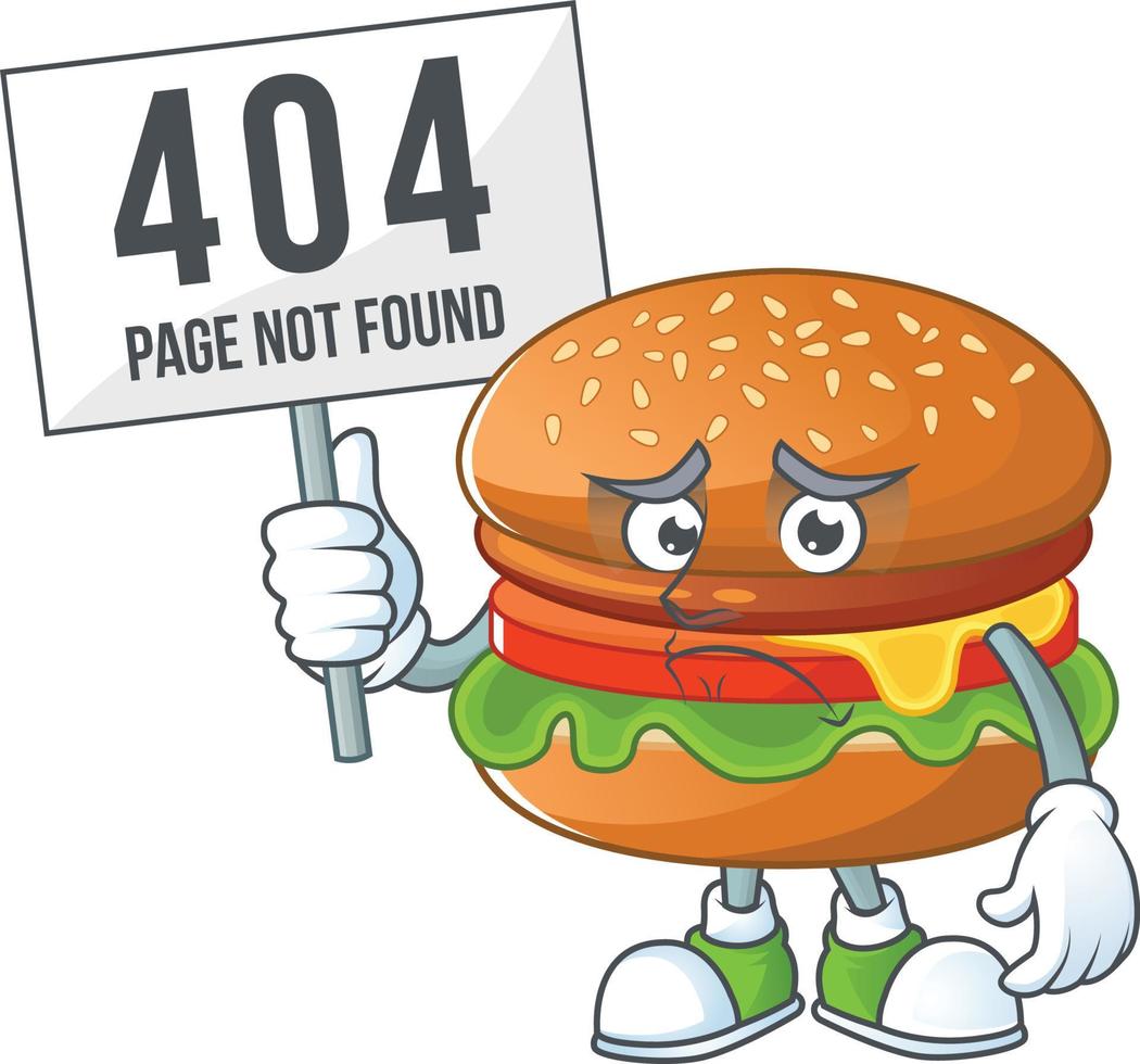 A cartoon character of hamburger vector