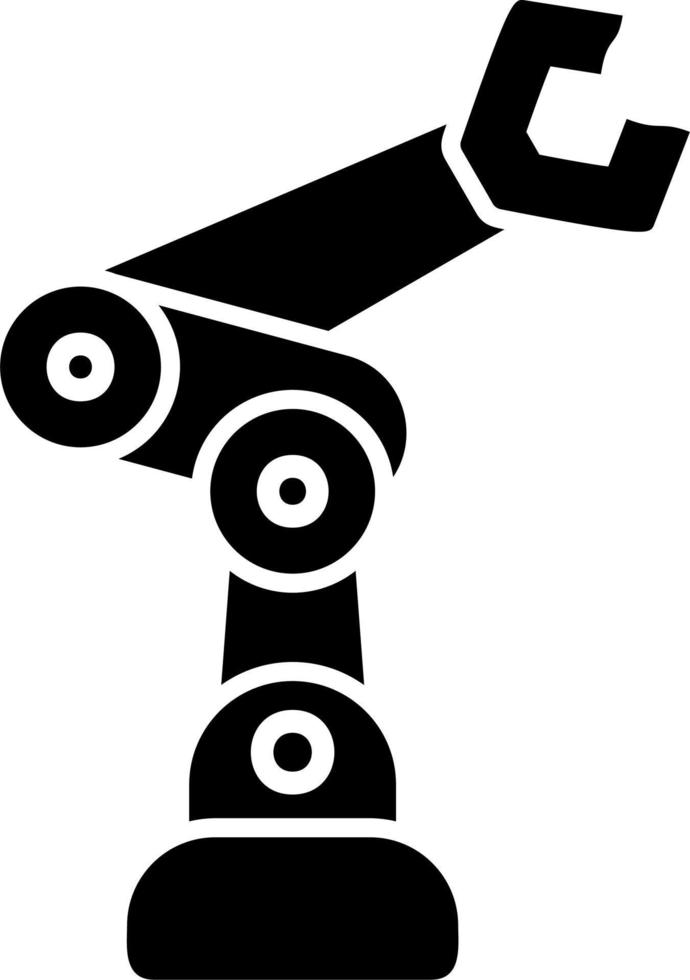 icono de vector de brazo de robot