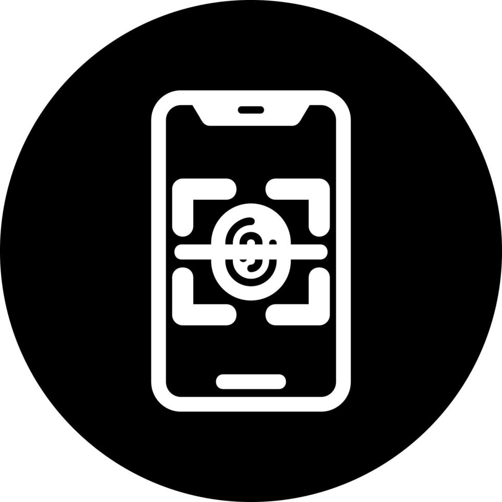 Fingerprint Scanner Vector Icon