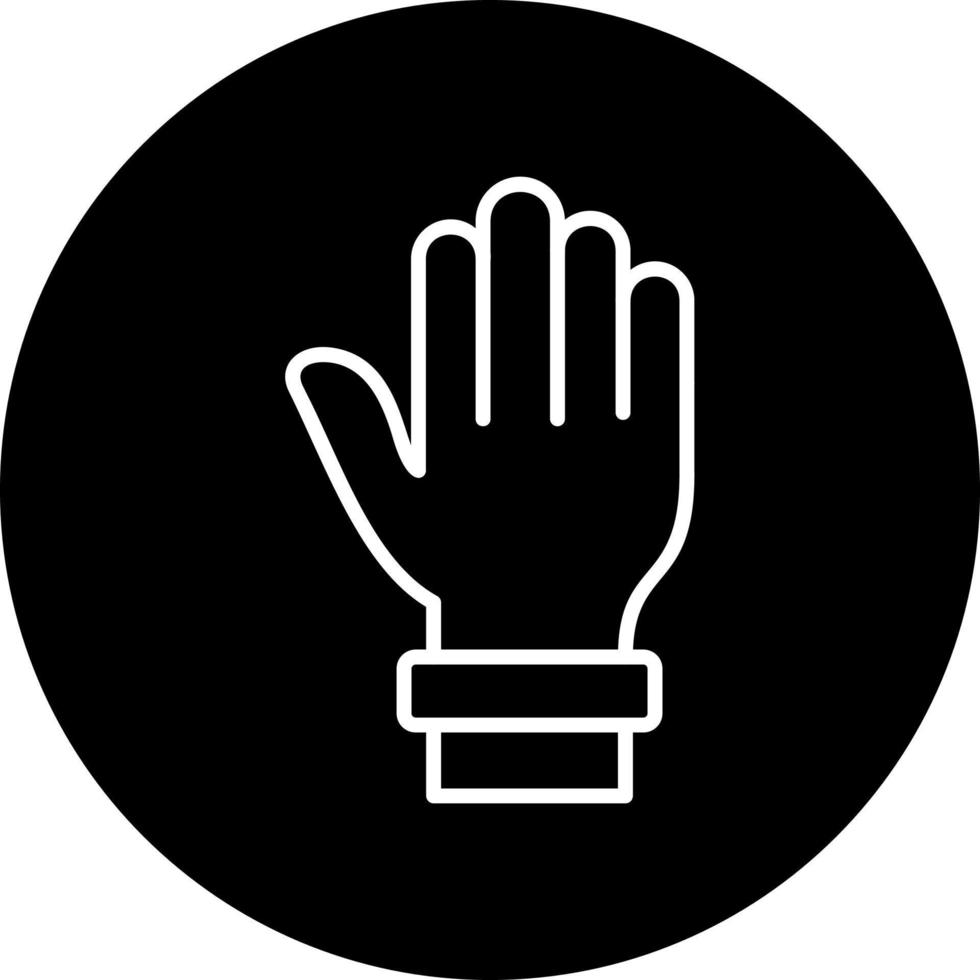 icono de vector de mano levantada