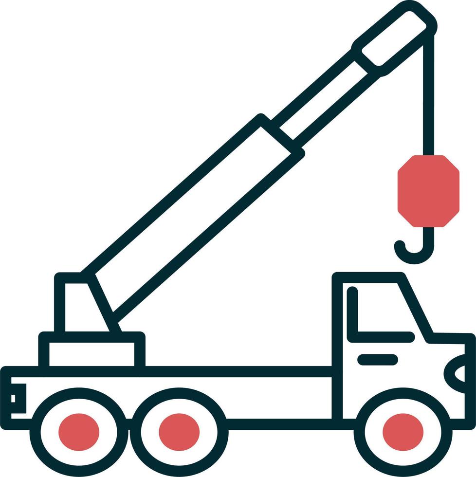 Crane truck Vector Icon