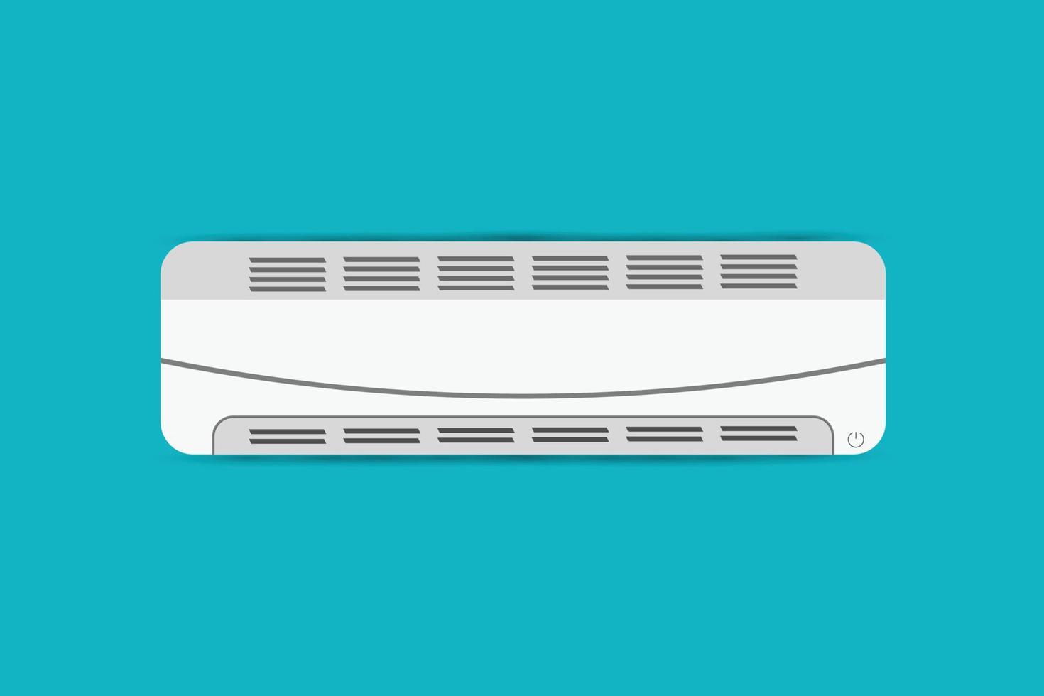 Air conditioner vector illustration with blue background