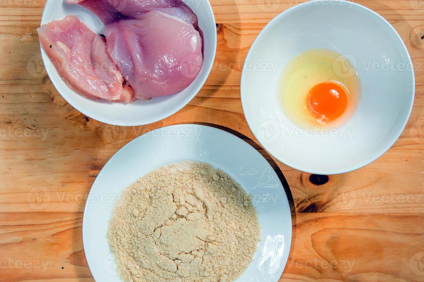 Raw ingredients. Ready to be cooked. Recipe for chiken stew, European cuisine, cooked with a garnish of mushrooms, small onions and ohter. photo