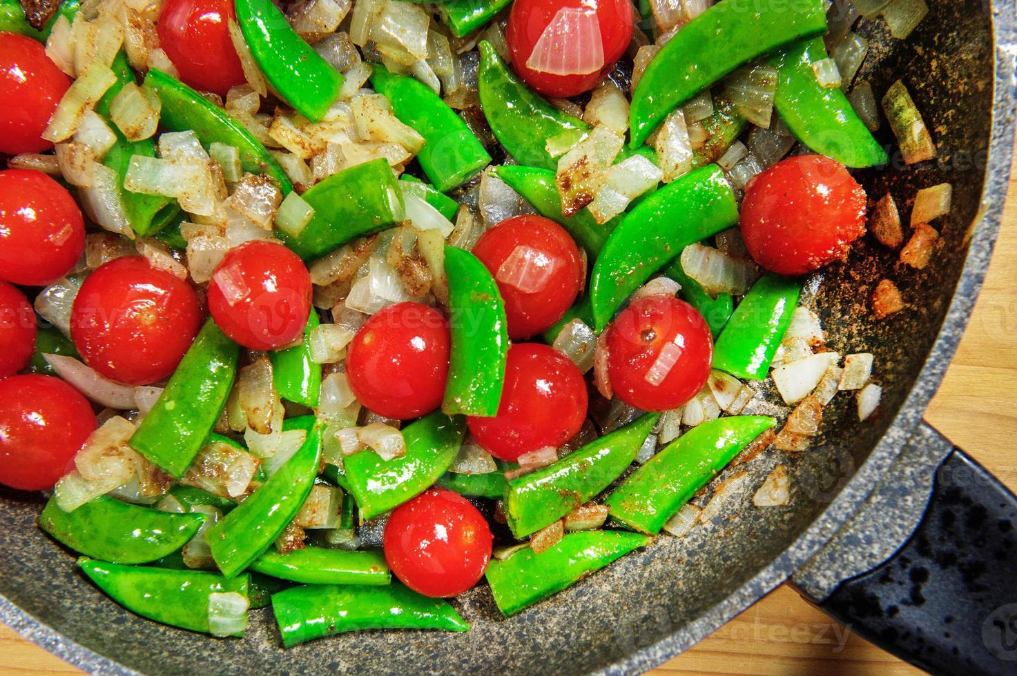Raw ingredients. Ready to be cooked. Recipe for chiken stew, European cuisine, cooked with a garnish of mushrooms, small onions and ohter. photo