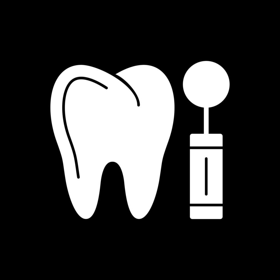diseño de icono de vector de espejo de dentista