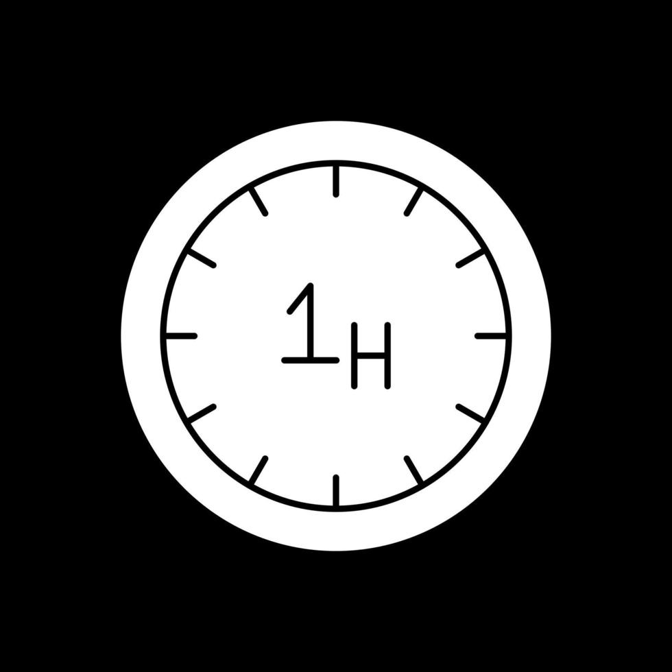 diseño de icono de vector de hora