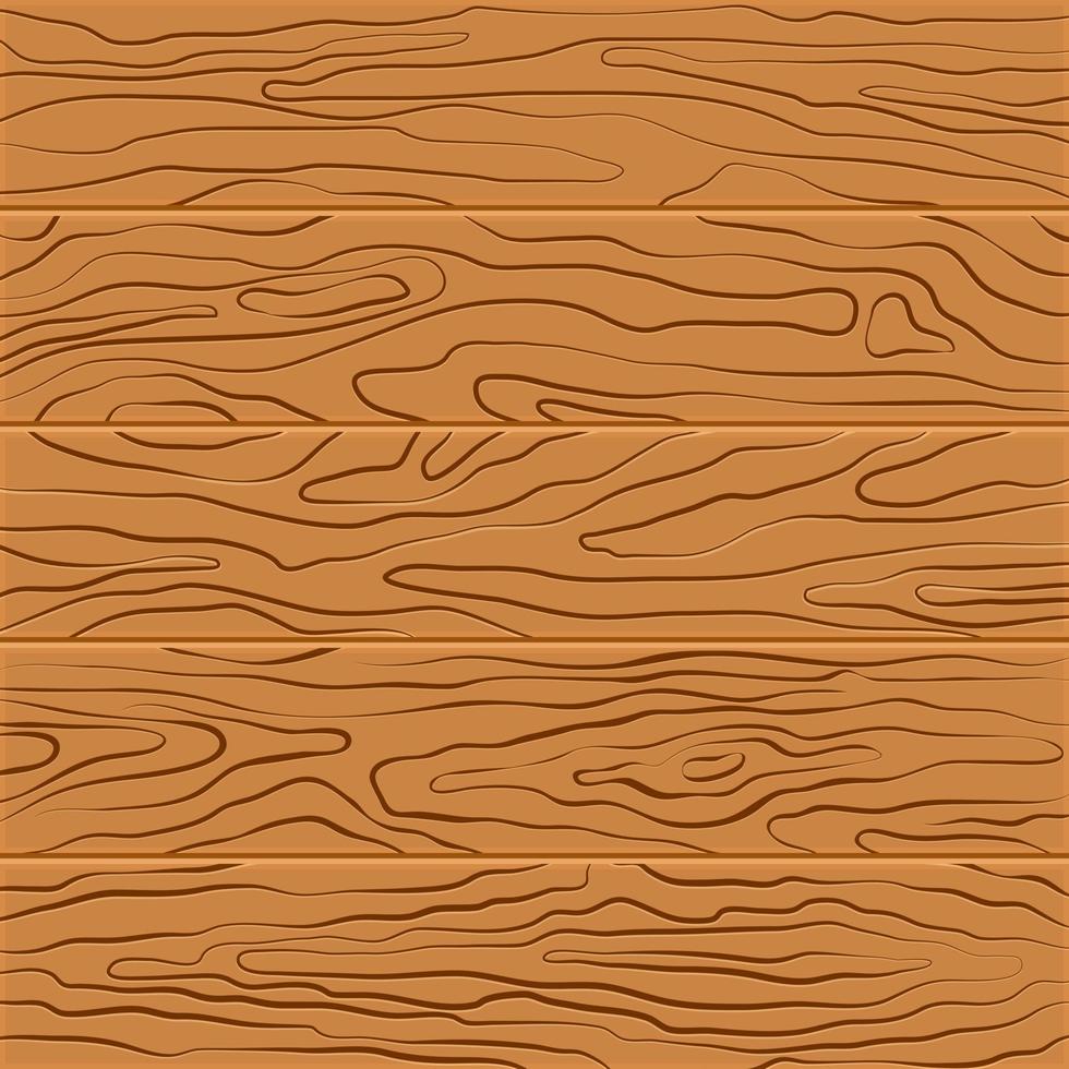 Wood texture background. Five wooden boards in flat design. Vector illustration