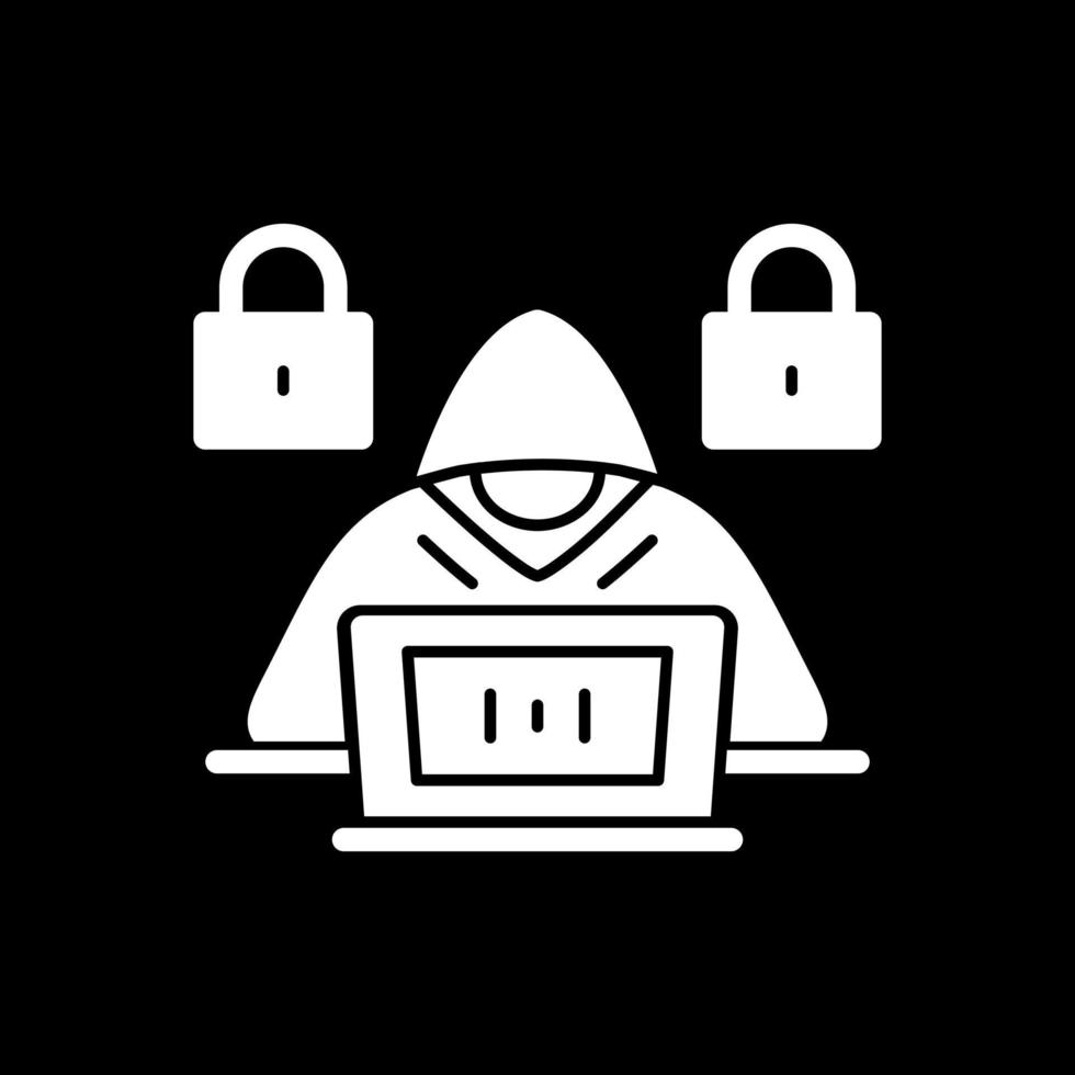 diseño de icono de vector de hacker