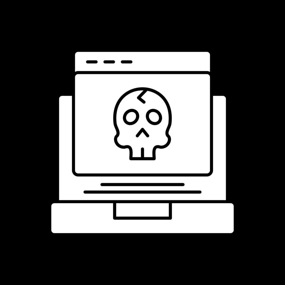 diseño de icono de vector de sitio web pirateado