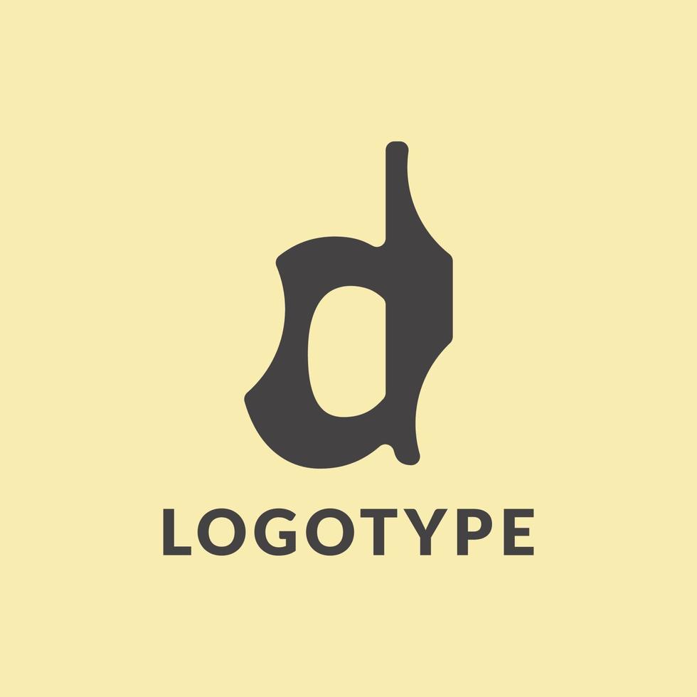 Logo design template, with a combination of letters D perfect for your business or company vector