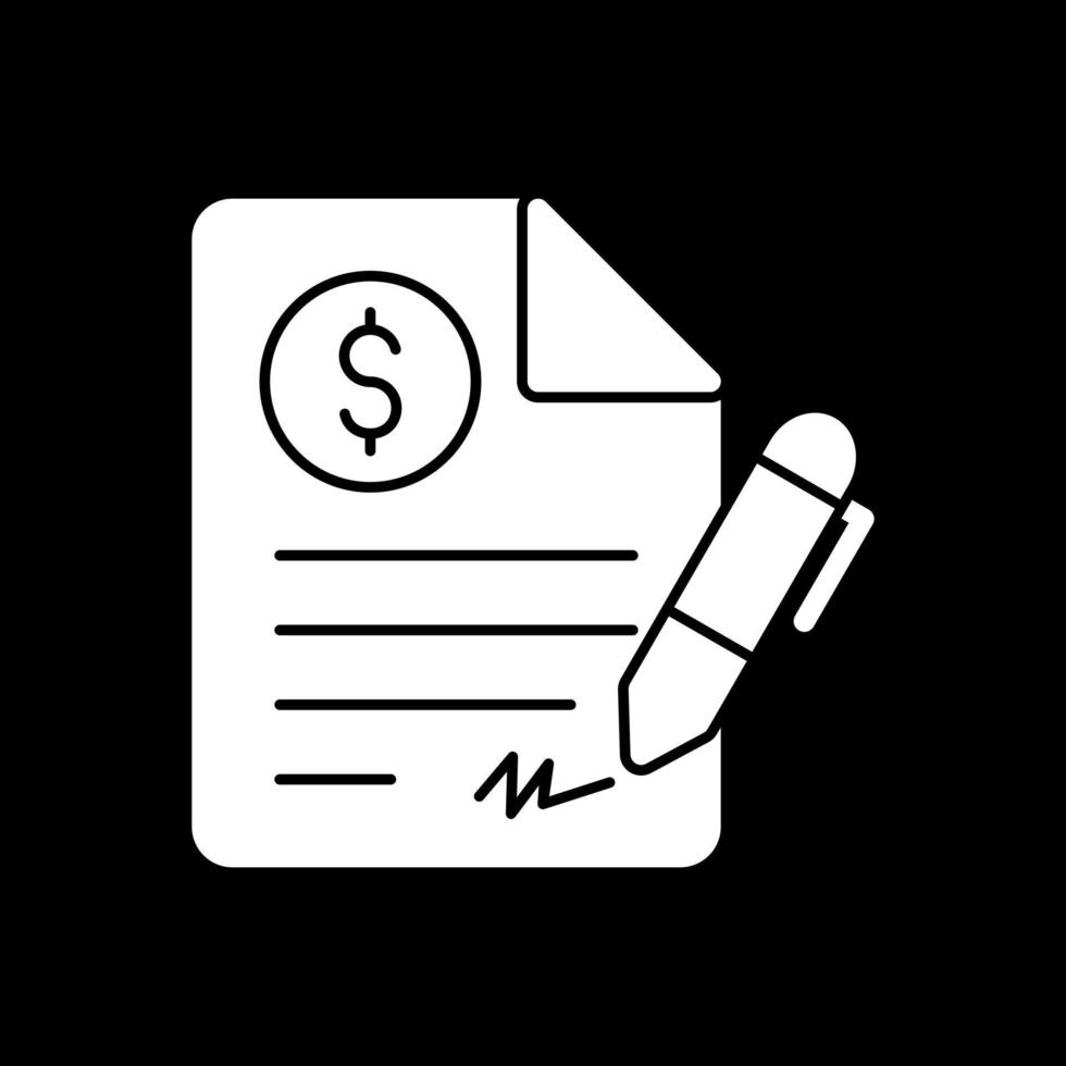 Contract Vector Icon Design