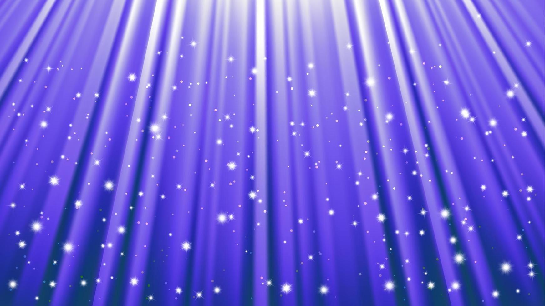 Sunlight rays background with light effects. Blue backdrop with light of radiance. Vector illustration