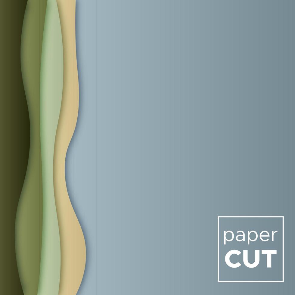 fondo abstracto con formas de corte de papel. ilustración vectorial vector
