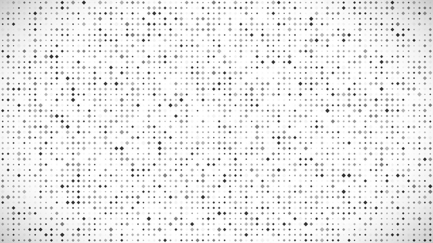 Abstract geometric background of squares. Grey pixel background with empty space. Vector illustration.
