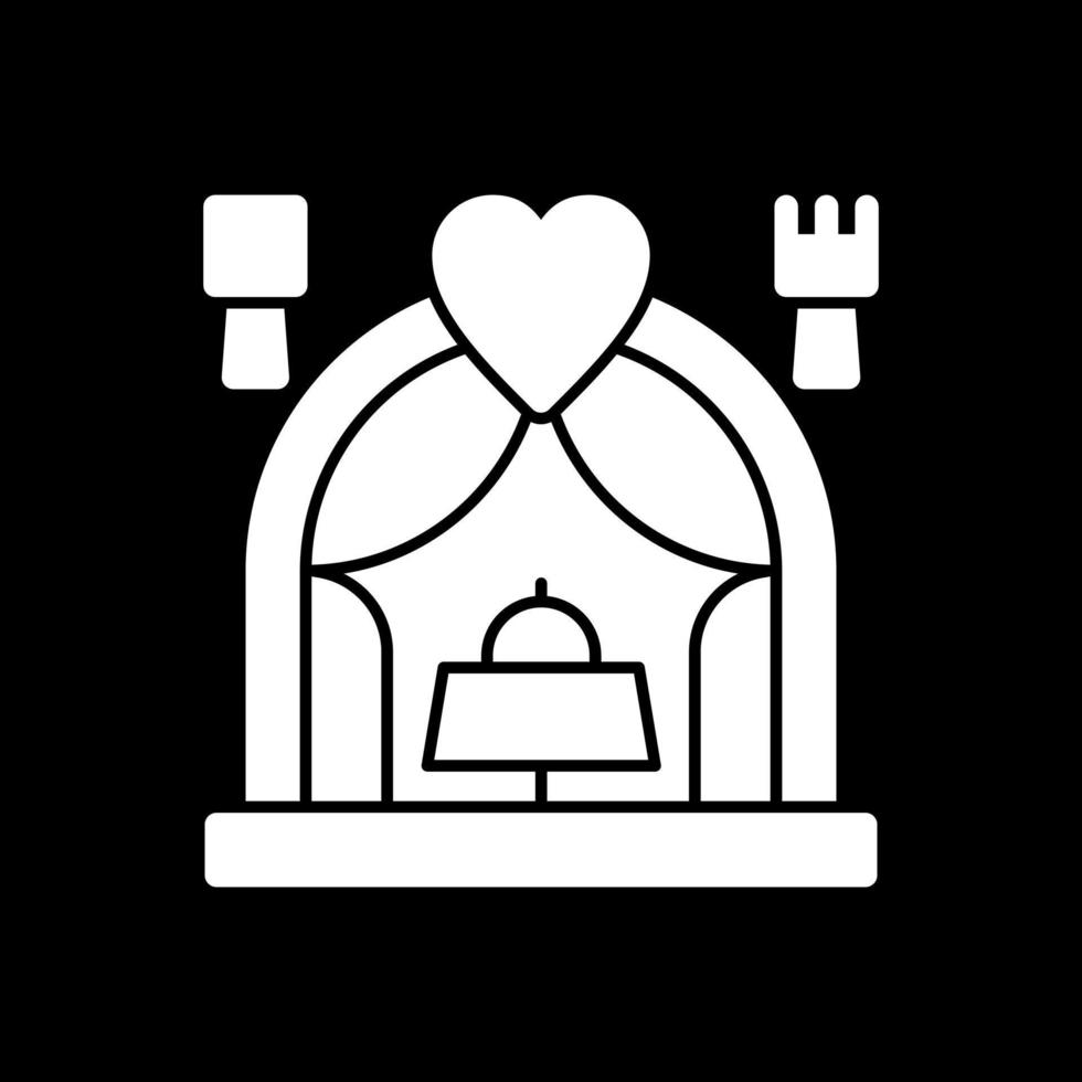 diseño de icono de vector de cena de boda