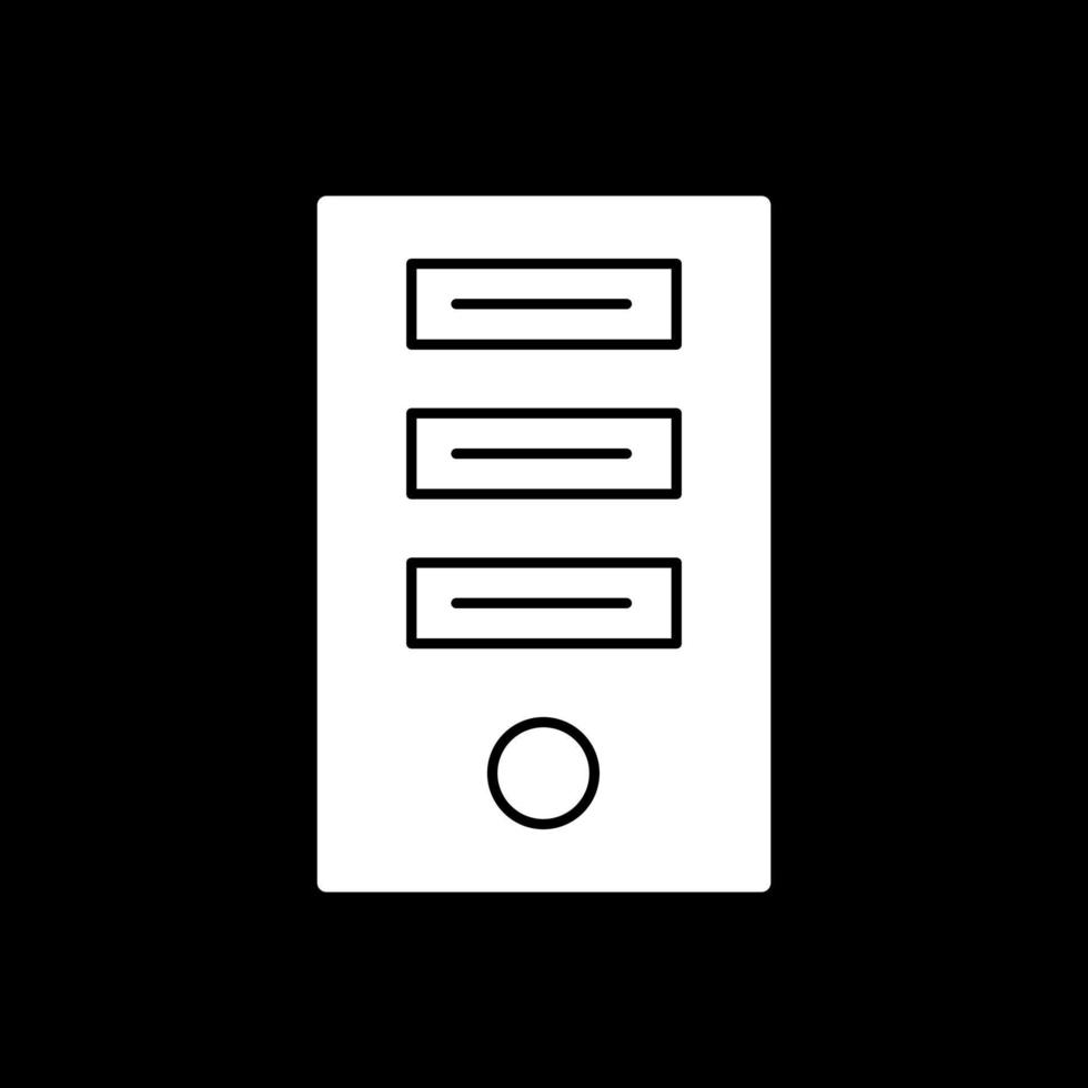 Tower Computer Vector Icon Design