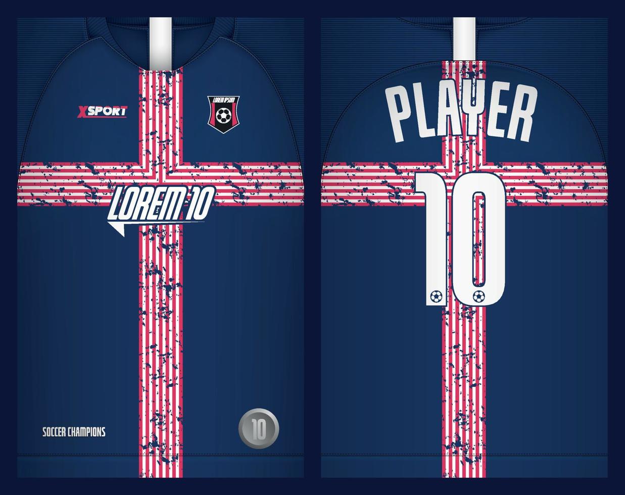 diseño de camisetas de fútbol para sublimación, diseño de camisetas deportivas vector